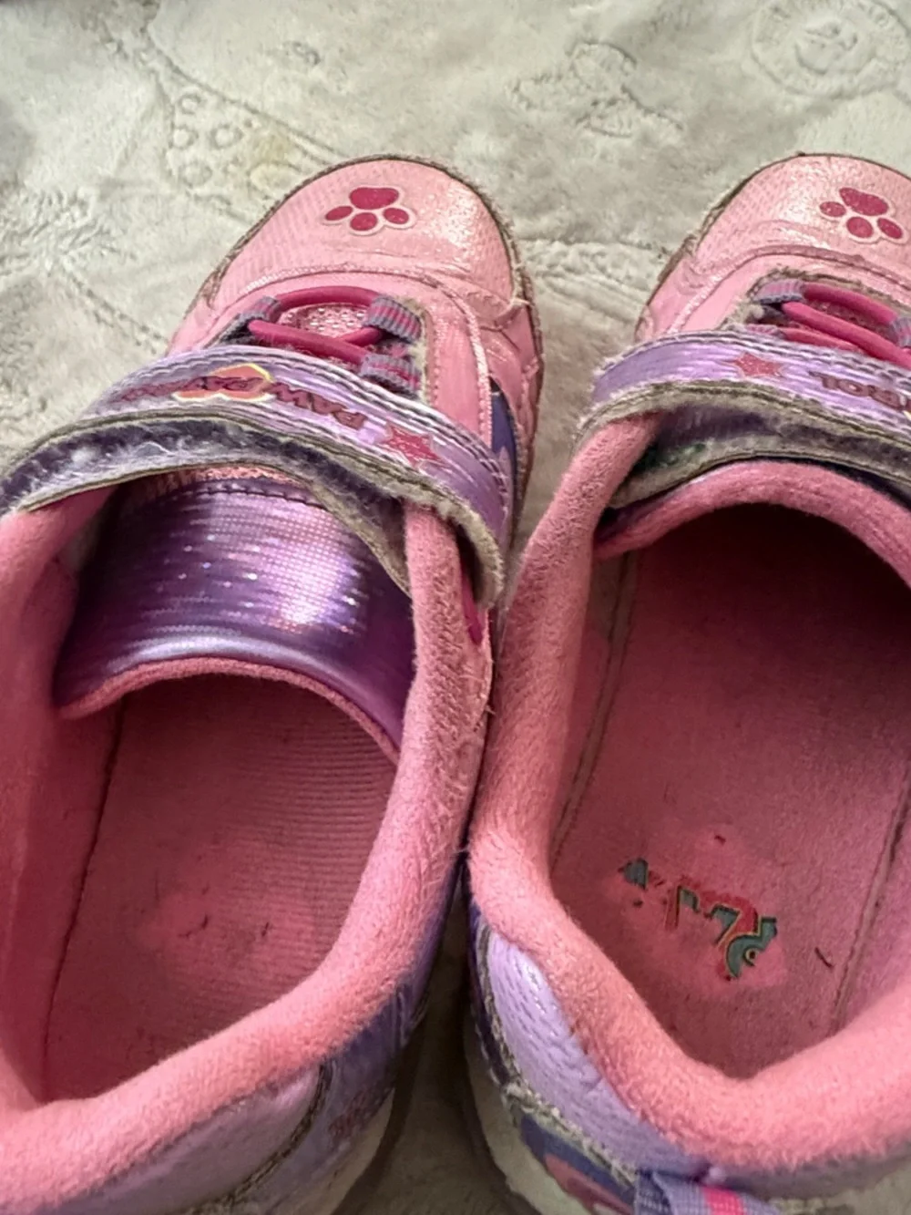 Paw Patrol Girls Pink and Purple Light-Up Sneakers - Picture 5 of 6